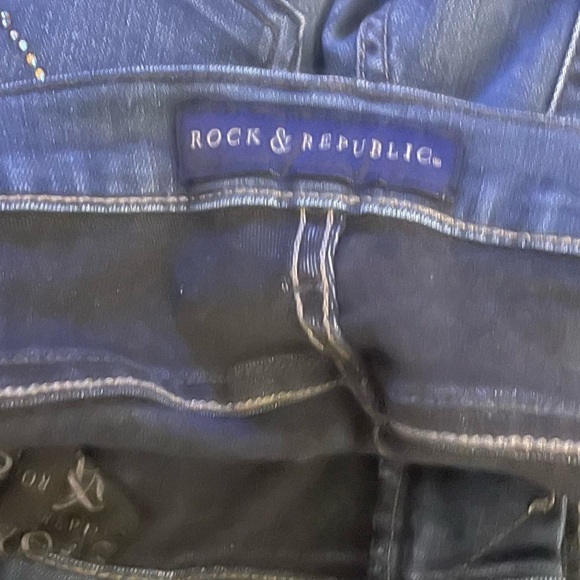 Rock & Republic Sz:12 Berlin Stretch Blue Jeans - Picture 8 of 9